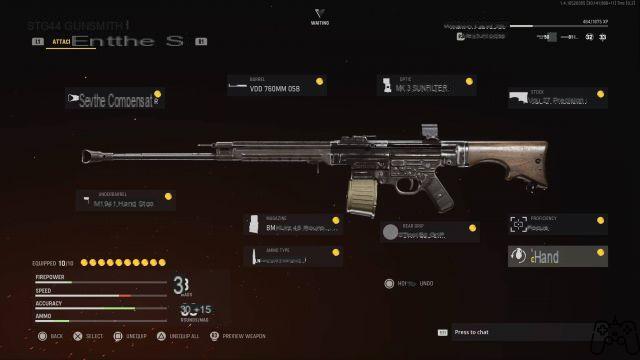 Call of Duty Vanguard Mejor equipamiento STG44