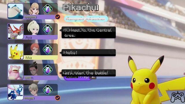 How to chat in Pokemon Unite